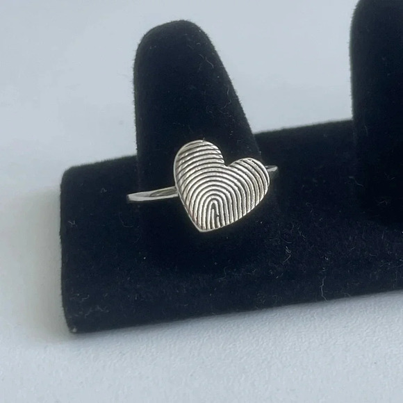 Jewelry - Fingerprint Heart Ring – Size 10